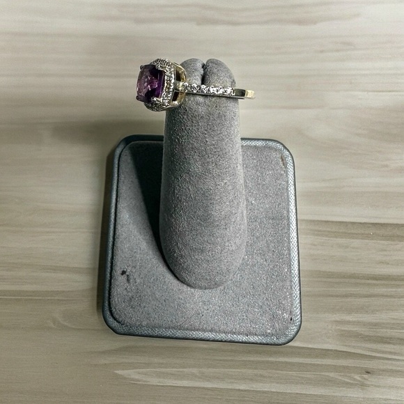 Amethyst Solid Sterling Silver Ring - Picture 4 of 13